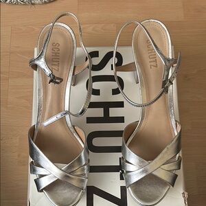 SCHUTZ Silver Heeled Elegance